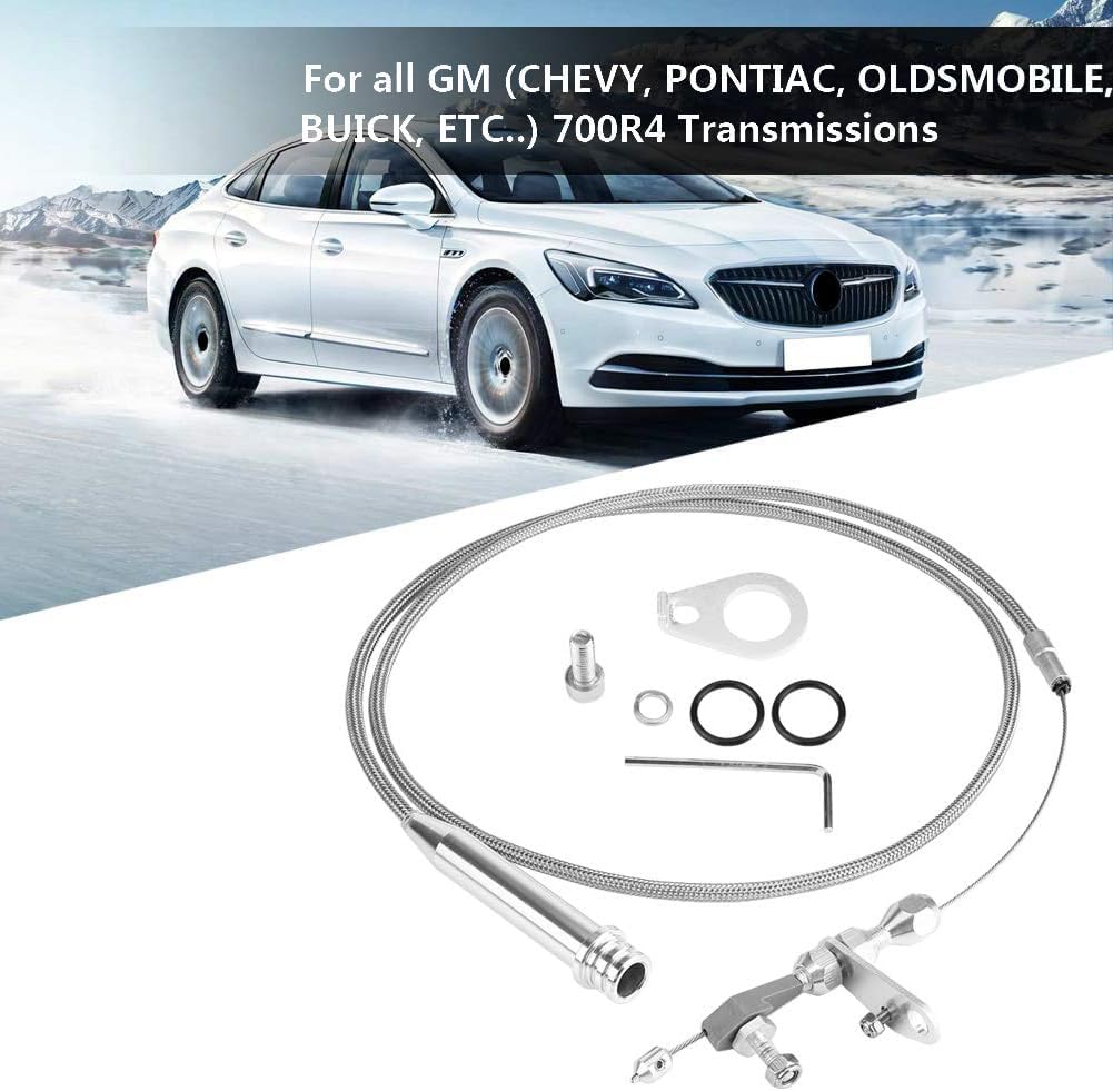 700R4 Kickdown Cable Kit Transmission Kick Down Cable Braided Kickdown Cable Transmission Detent Plastic