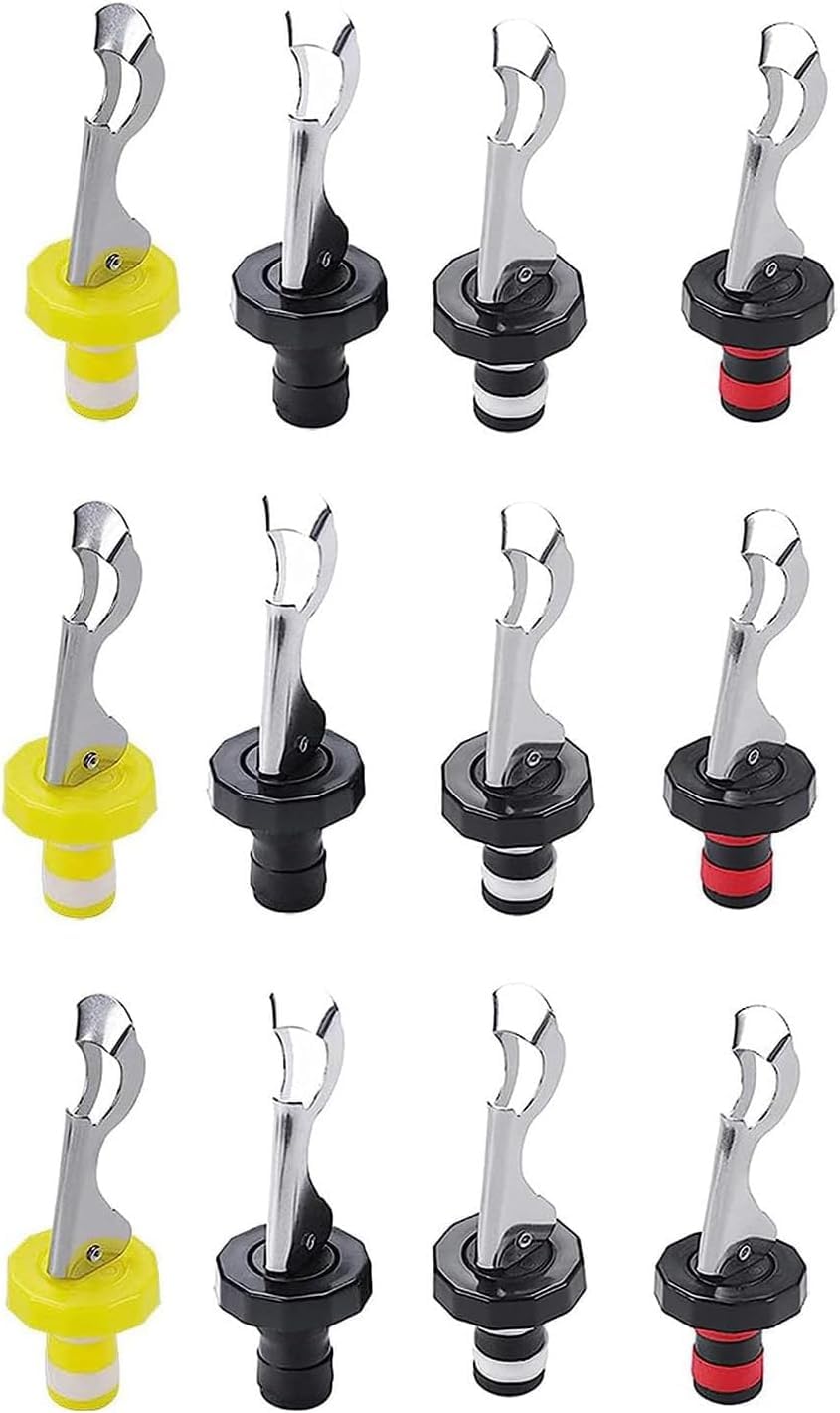 Tappi per vino in silicone Sigillante per bottiglie di bevande Tappo per bottiglia di vino spumante riutilizzabile che mantiene il vino Champagne Utensili da cucina freschi  15