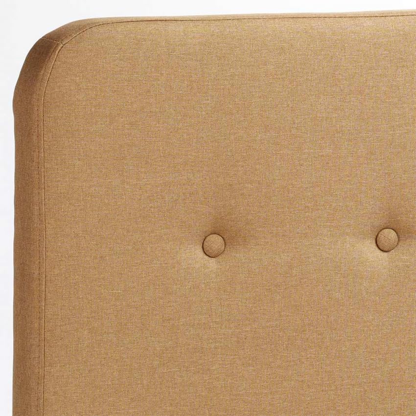 Produce Shop Letto Singolo 1 Piazza Nordico Tessuto e Legno 80x190 Friborg Twin - Beige