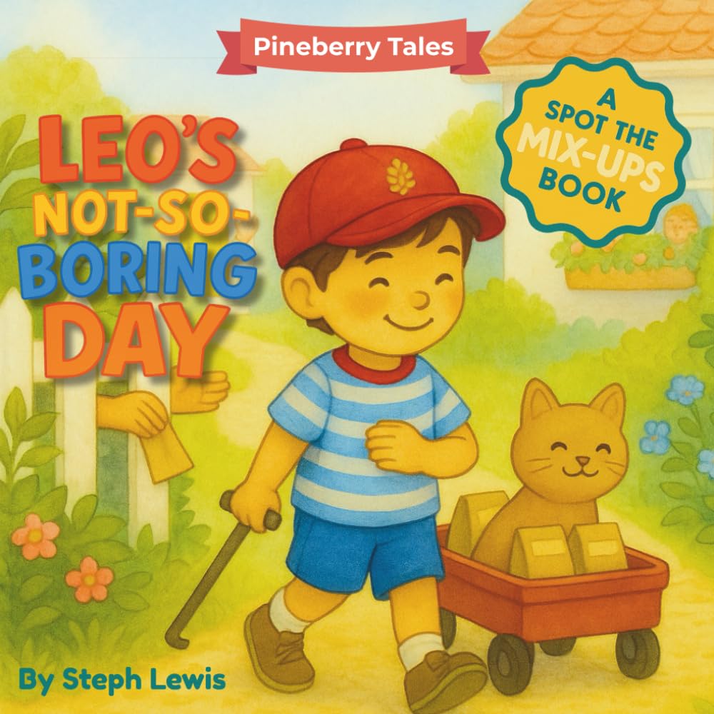 Leo's Not-So-Boring Day: A Story of Kindness, Community, and Fun Visual Surprises - Ages 4–7 (Pineberry Tales)