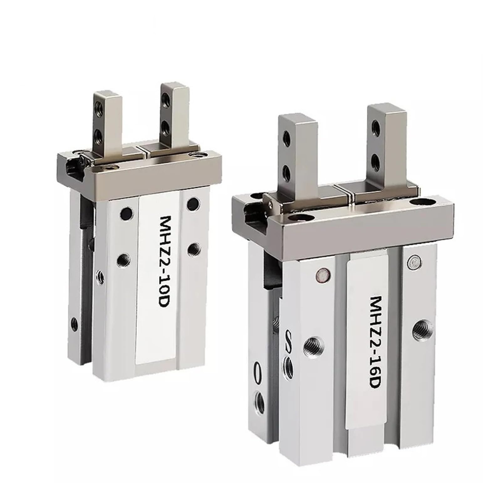 1 pz MHZ2 MHZL2 Pneumatico 2 Finger Air Pinza Cilindro MHZ2-10D MHZ2-16D 6D 20D 25D 32D 40D SC Morsetti in Alluminio Dito Cilindri(MHZ2-25S)