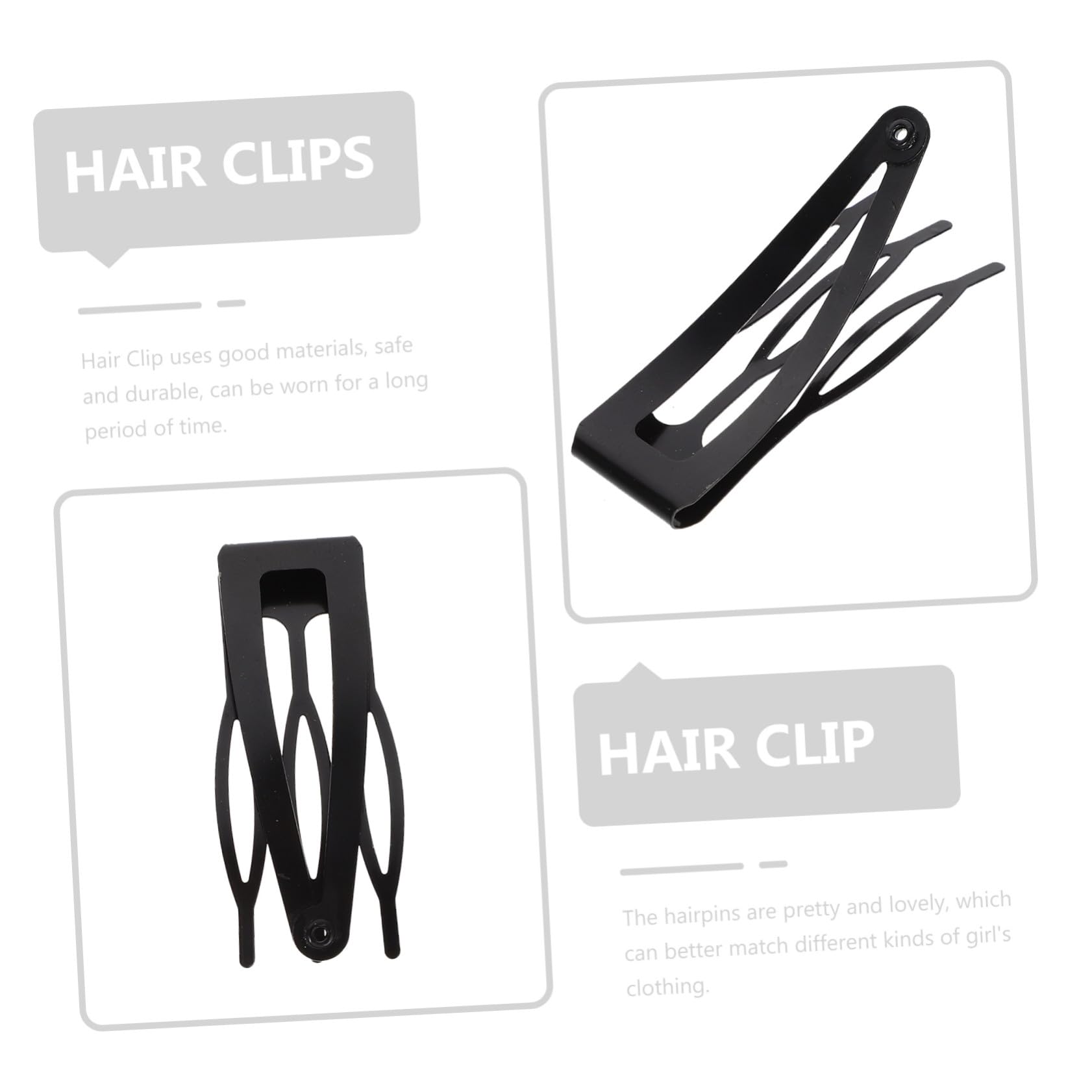 minkissy 40 Stück Teiliges Metall Haarklammern Langlebige Snap Clips für Mädchen und Frauen Modische Haarschmuck für Kurze Haare Vielseitige Haaraccessoires für Alltag und Feierlichkeiten