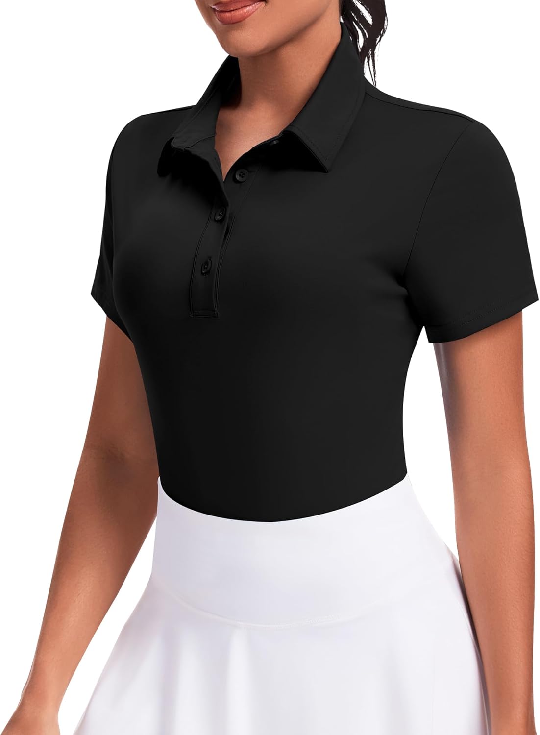 JoyGirl Womens Golf Shirt Polo Shirts Short Sleeve Collared Tops UPF 50+ Button Down Tennis Shirts