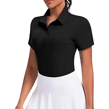 JoyGirl Womens Golf Shirt Polo Shirts Short Sleeve Collared Tops UPF 50+ Button Down Tennis Shirts
