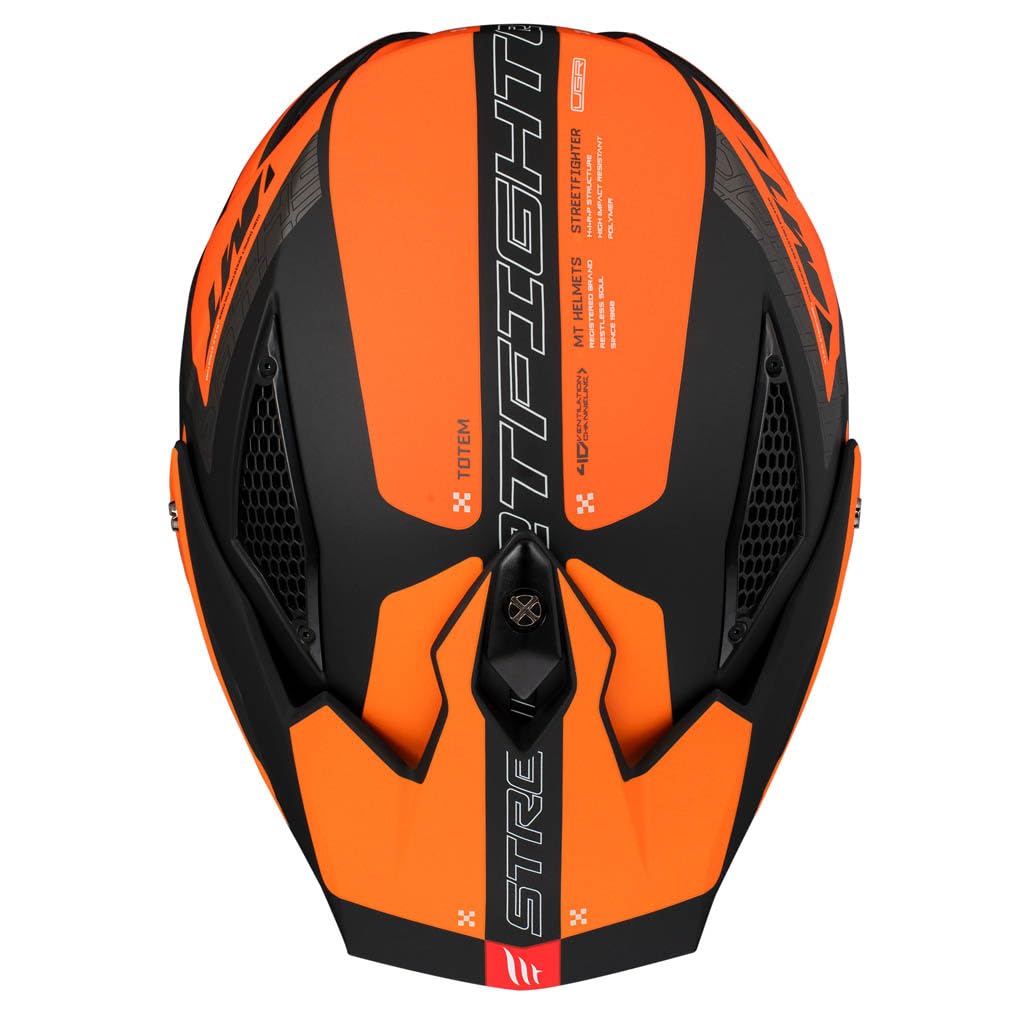 Casco MT Streetfighter SV Totem B4 Mate | Casco de Moto Street Café Racer | Unisex Helmets