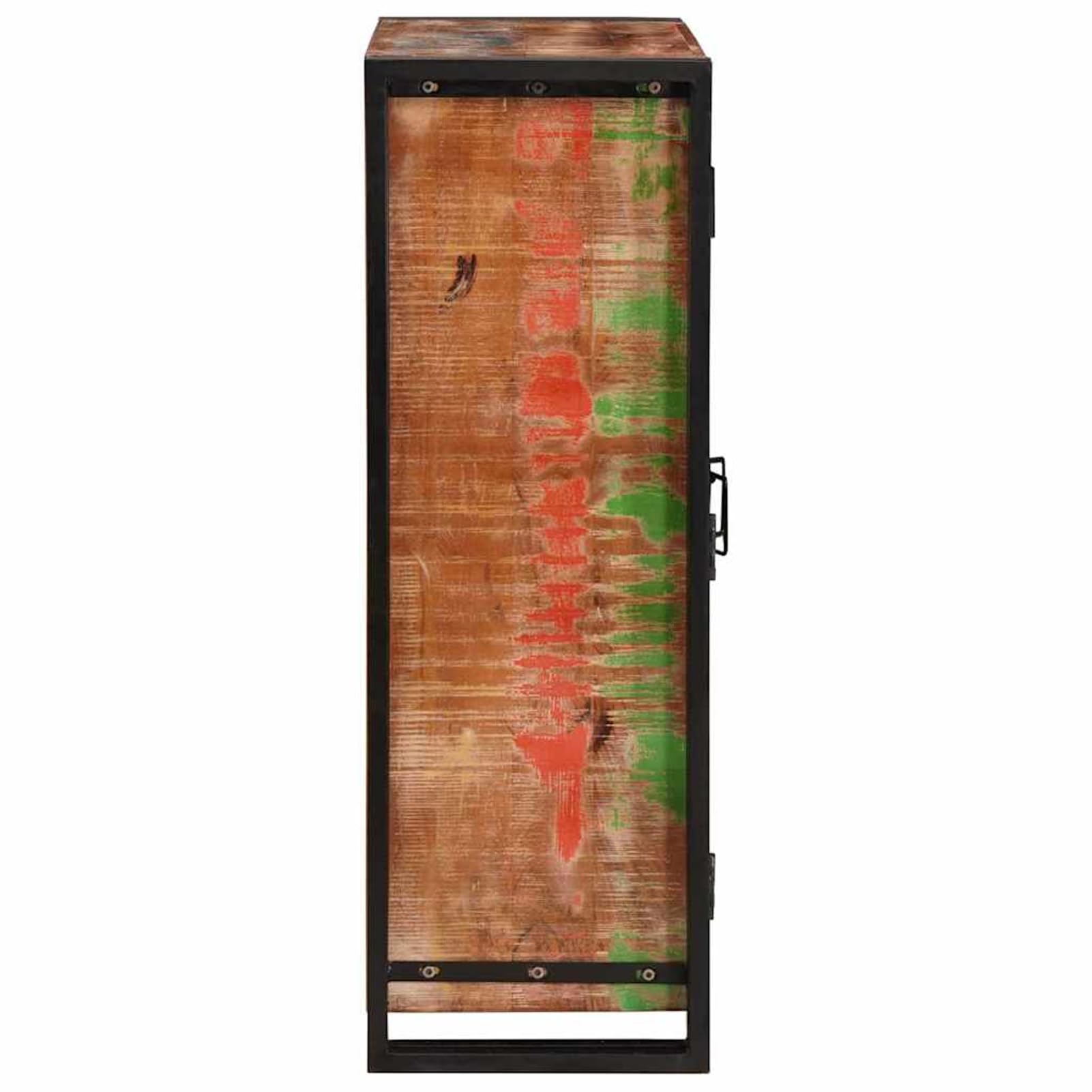 Industrieller Highboard mit Türen - Stauraum für Geschirr & Deko, Massivholz & Metall, Braun Model4104768