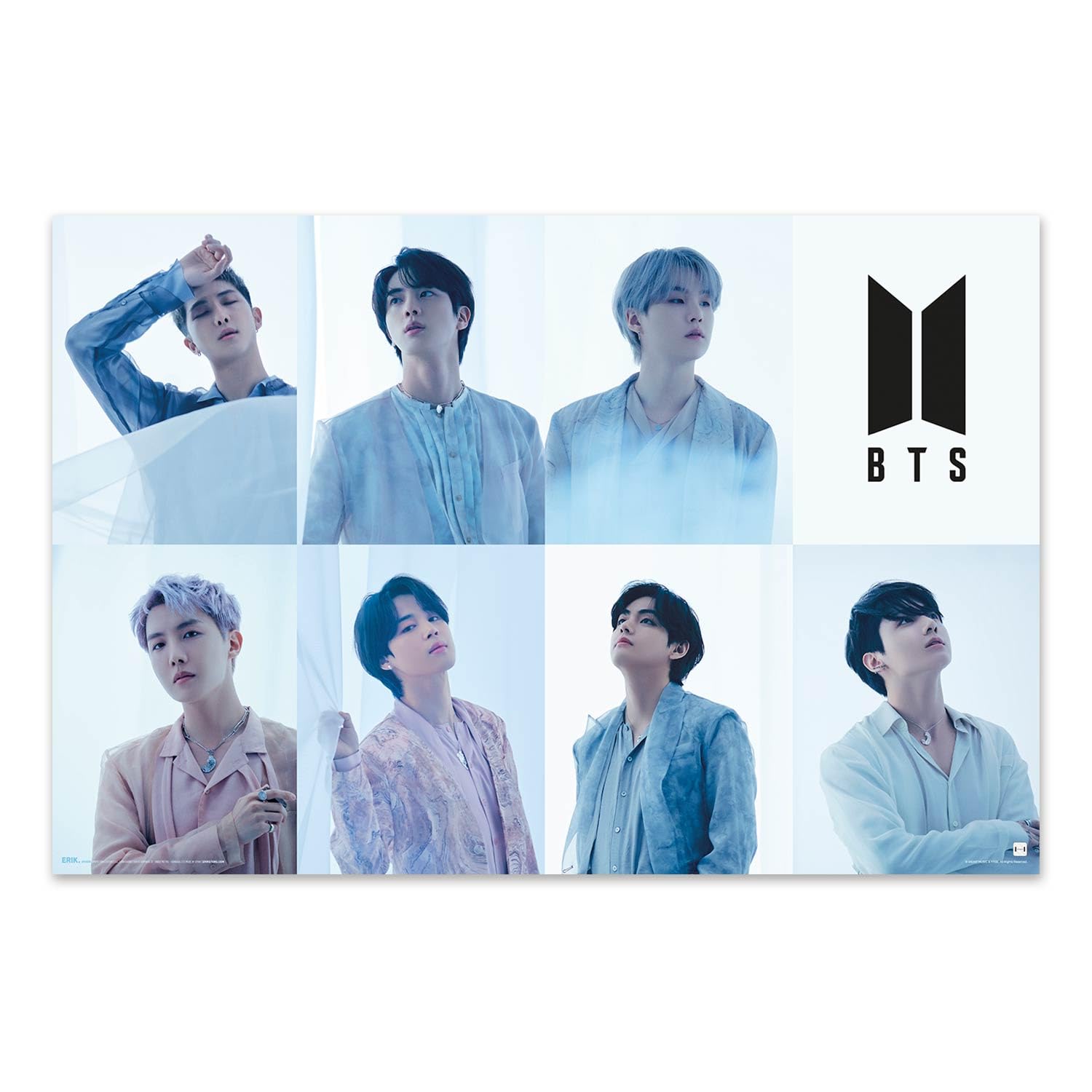 Grupo Erik Poster BTS - 36 x 24 inches / 91.5 x 61 cm - Shipped Rolled Up - Cool Posters, Art Poster, Wall Posters & Prints