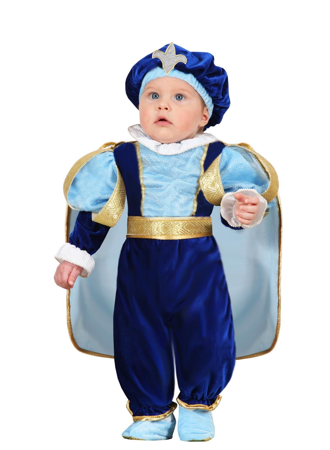 Dodici Costume Piccolo Imperatore Neonato Vestito di Carnevale Principe Azzurro Costume Principino
