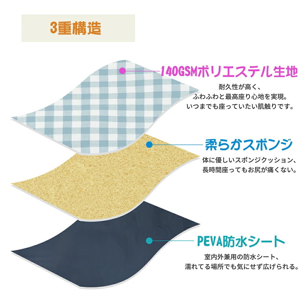 Amazon.co.jp: レジャーシート 厚手 大判 お花見 子供 家族 大きい