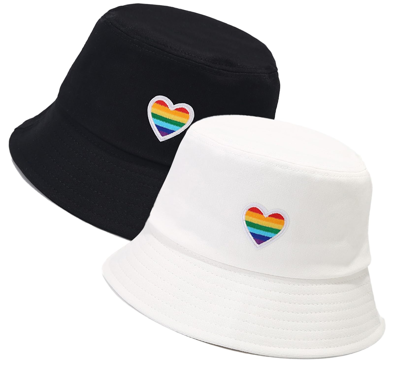 XYIYI 2 Pack Unisex Bucket Hat for Women Men Summer Beach Fishing Hat Sun Hat