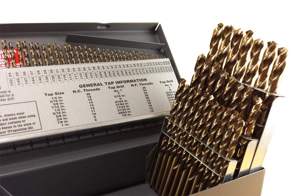 Drill Hog 115 Pc Drill Bit Set Cobalt M42 Fractional Desertcart