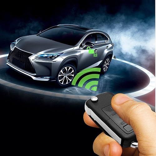 Miniatura 7 de SUNWAN - Kit de bloqueo centralizado remoto para automóvil, sistema de entrada sin llave de 4 puertas + sistema de alarma antirrobo inmovilizador