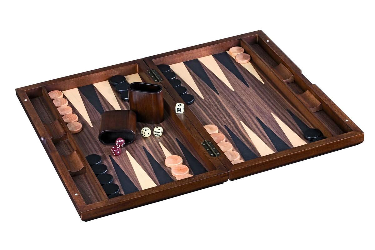 Philos 19-inch Wooden Mykonos Backgammon Set