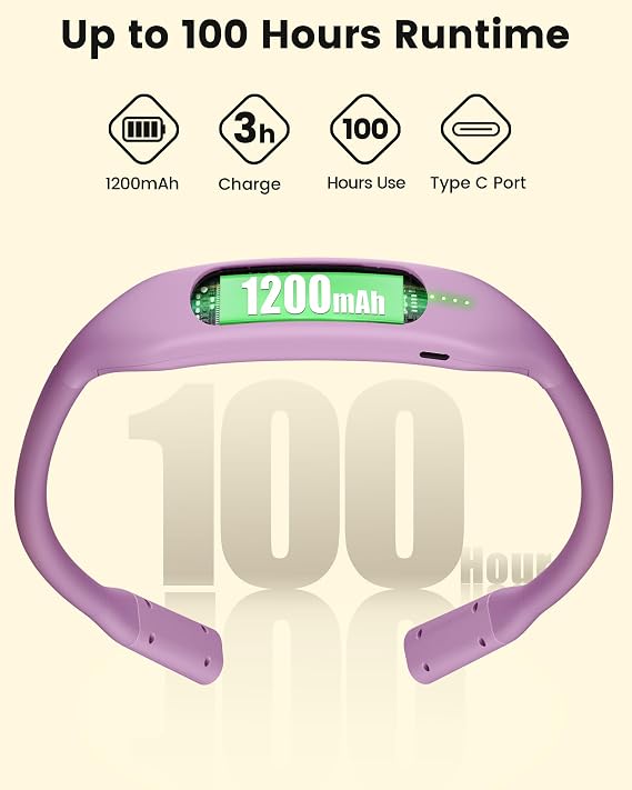 Glocusent Neck Book Light, Rechargeable Neck Lights for Crafts Reading