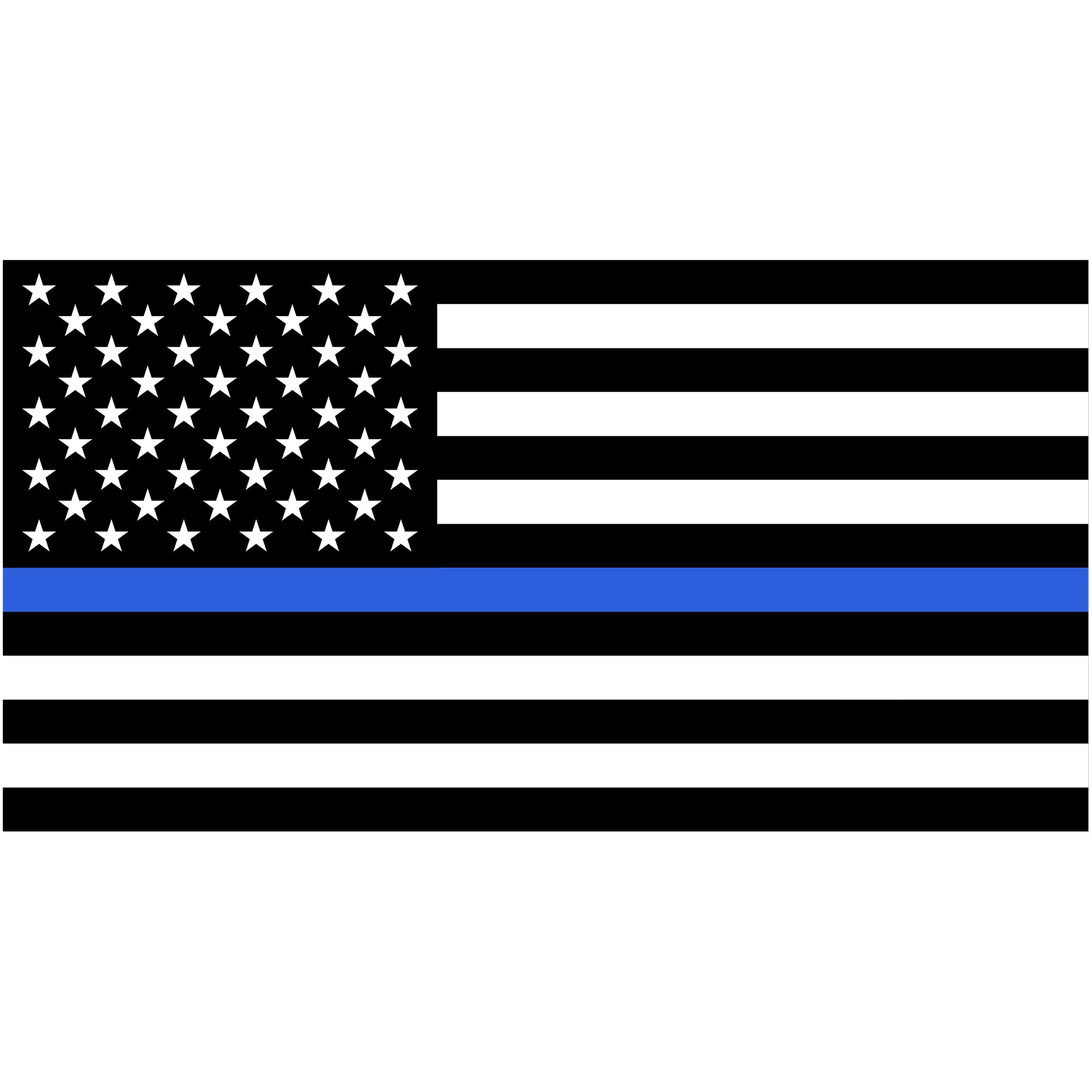 Adesivi American Flag Skull Thin Blue Line - 8 Pezzi - Decalcomanie Auto Moto Camion