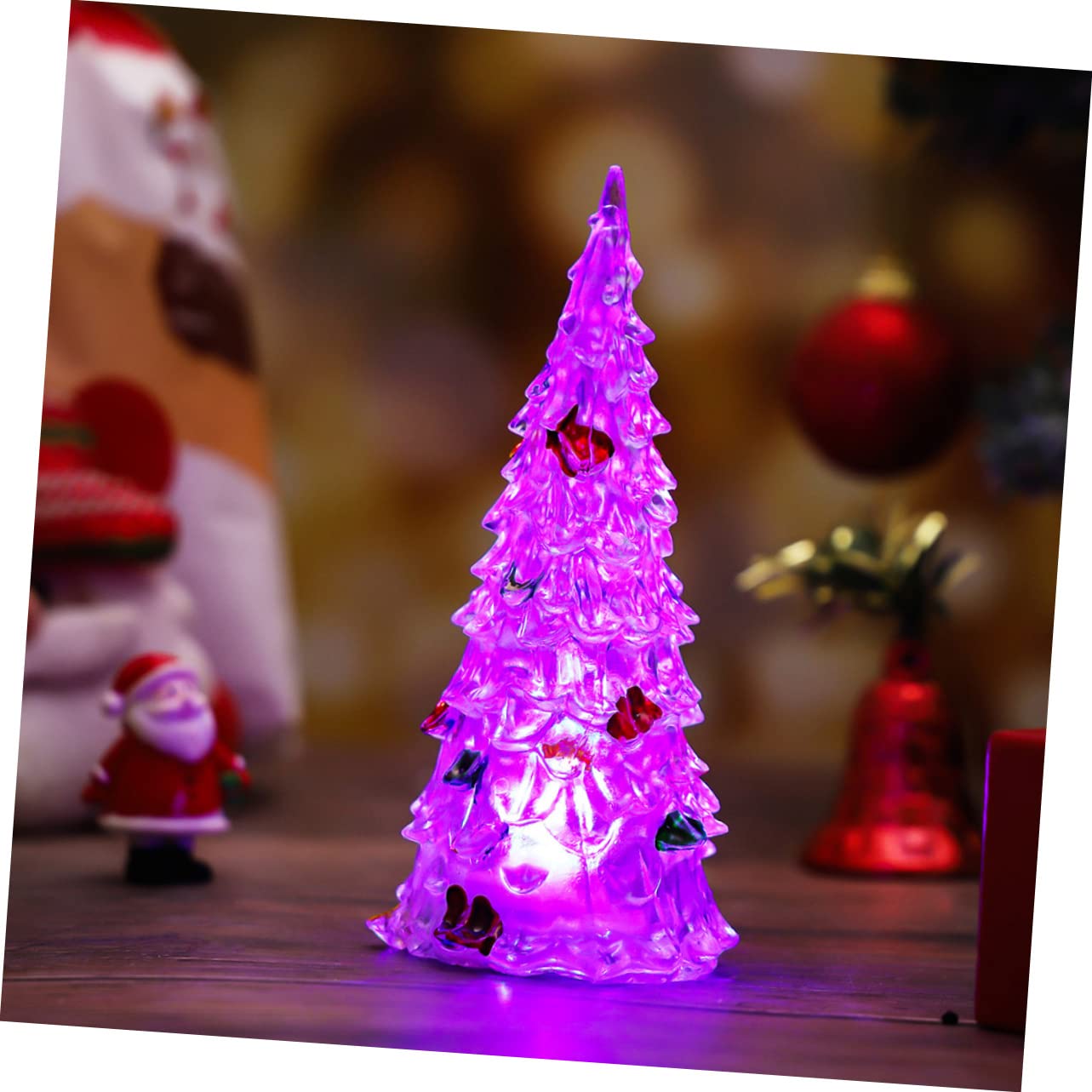 18piezas Luz Led De Árbol De Navidad De Acrílico Para Decoración y Celebraciones