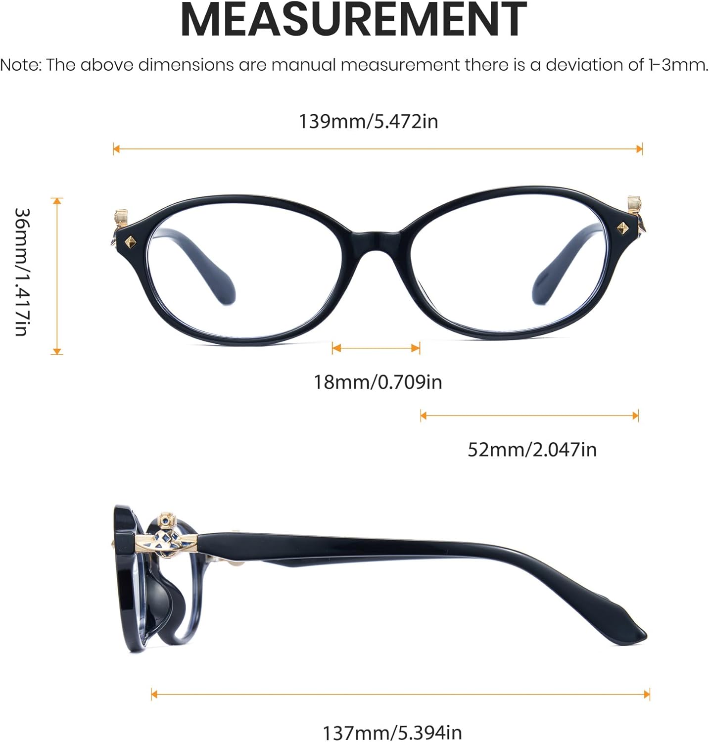 Cyxus Blue Light Glasses Women Stylish Computer Glasses for Office Reduce Eye Strain Anti-Migraine for Working, Studying 8319 - Image 6