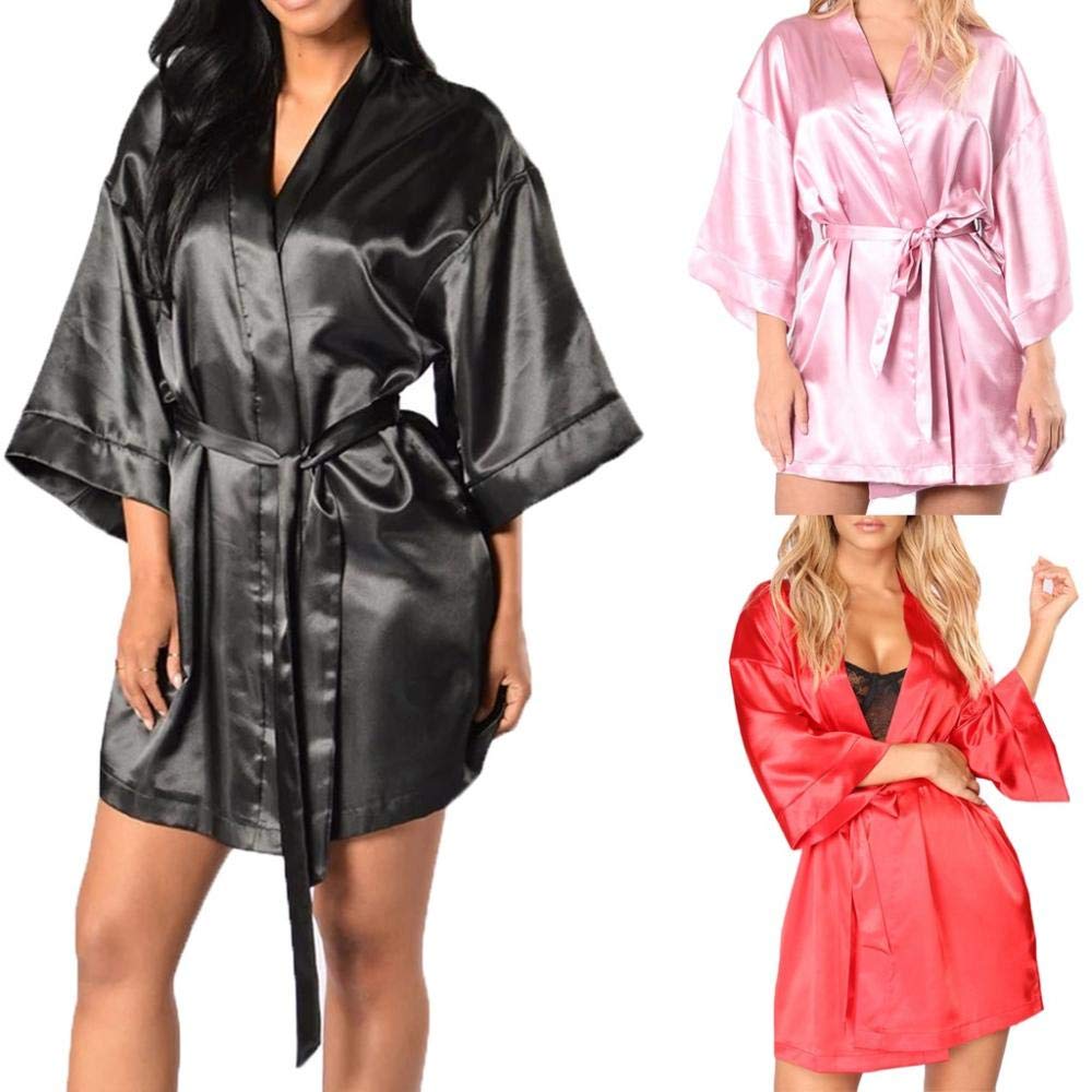 Mujer Sexy Color Fina Lenceria para Dama Sensual y EleganteCamisón Sexy para Mujer, camisón Sexy para Mujer, camisón de satén, camisón, lencería Sexy, camisón