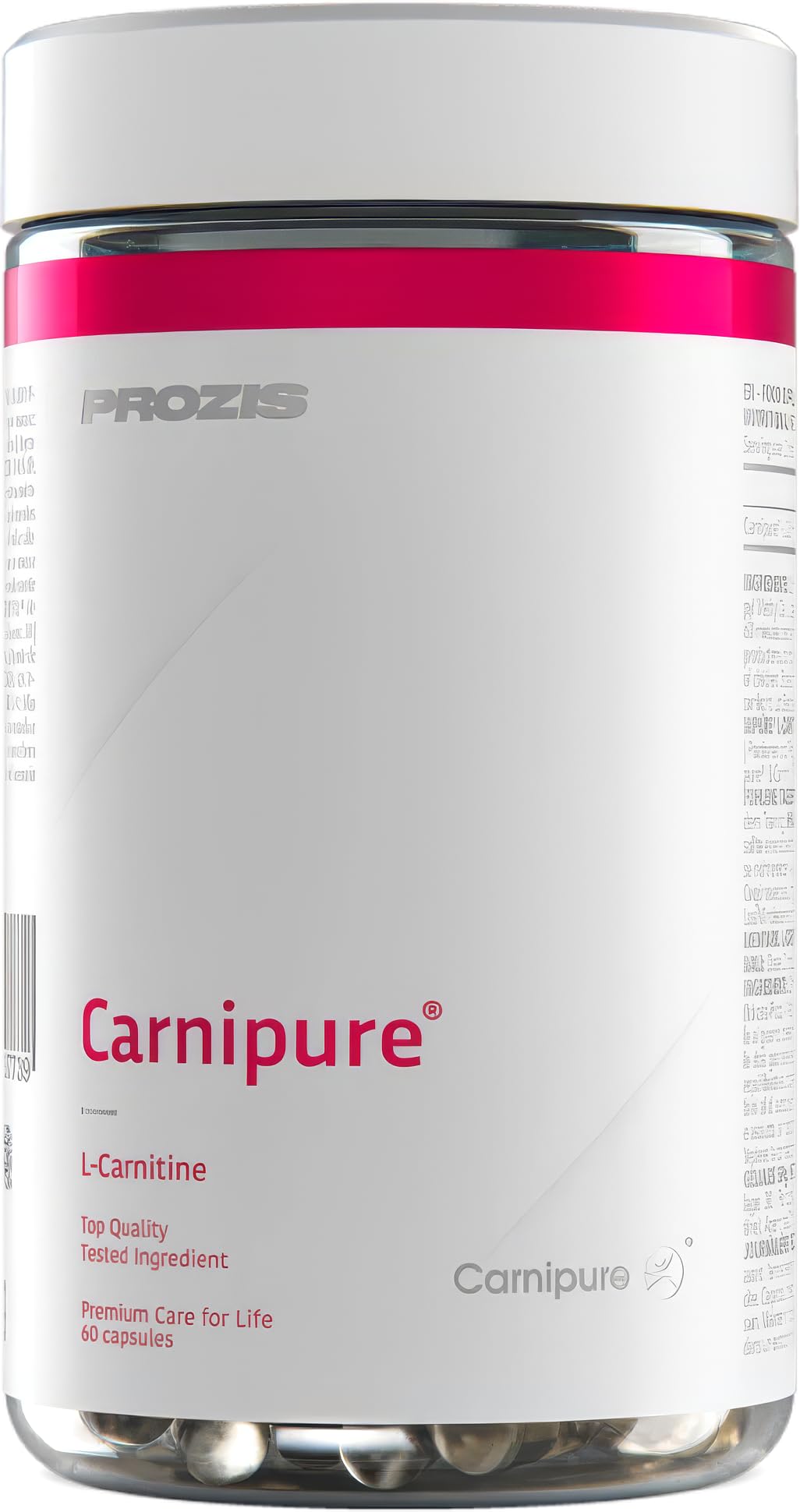 Prozis L-Carnitine 60 capsule - l carnitina compresse - Carnipure quality - bruciagrassi