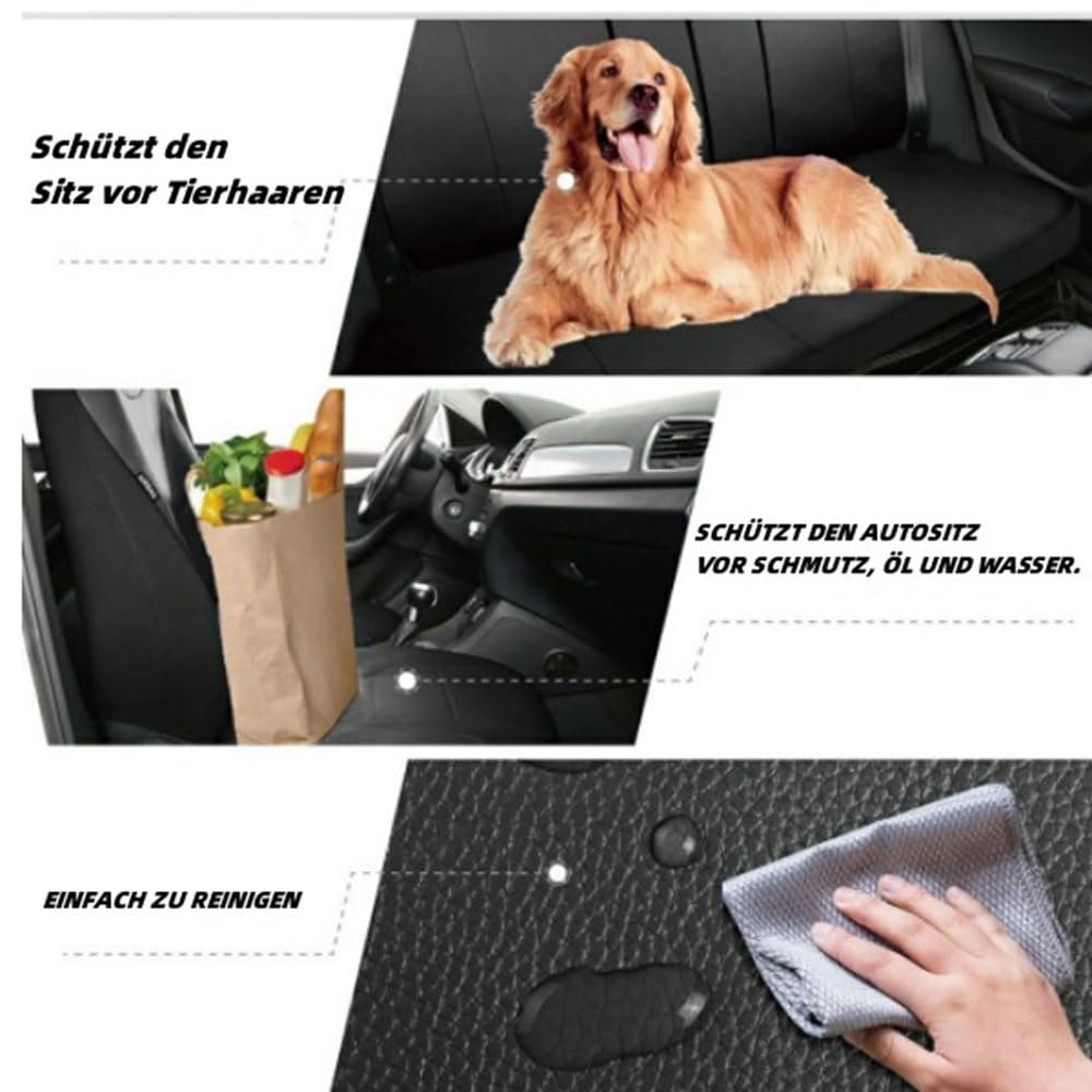 Housse de siège Avant 1 pièce – Cuir PU Respirant et Durable – Protection de siège Universelle pour Voitures, SUV, berlines et camions
