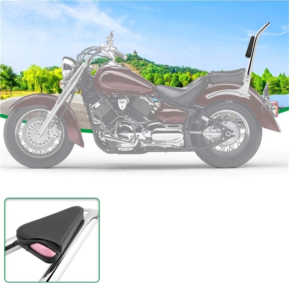 Motorcycle Backrest Pad Kits Motorcycle Detachable Rear Passenger Back for Seat Backrest for DragStar DS1100 for V-Star XVS1100 1999-2018 1PC