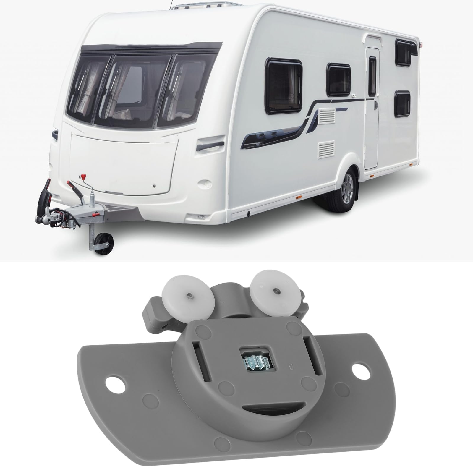 Corredera para Puerta Divisoria de Autocaravana Compatible con Caravanas Coachman 79,5 X 30,8 Mm