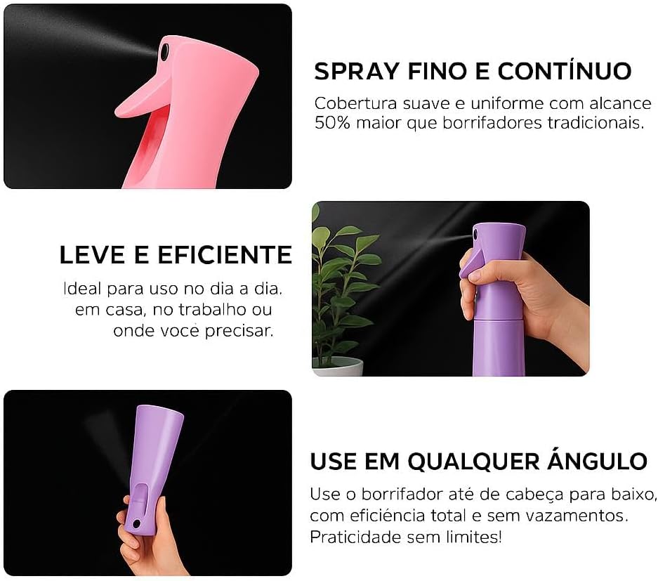Borrifador Pulverizador Spray Contínuo Ultra Fino Névoa, 200ml, 20cm, Spray para Penteados,Plantas,Limpeza,Cuidados com a Pele,Salões de Beleza- Cor Lilás Borrifador Pulverizador Spray Contínuo Ultra Fino Névoa, 200ml, 20cm, Spray para Penteados,Plantas,Limpeza,Cuidados com a Pele,Salões de Beleza- Cor Lilás