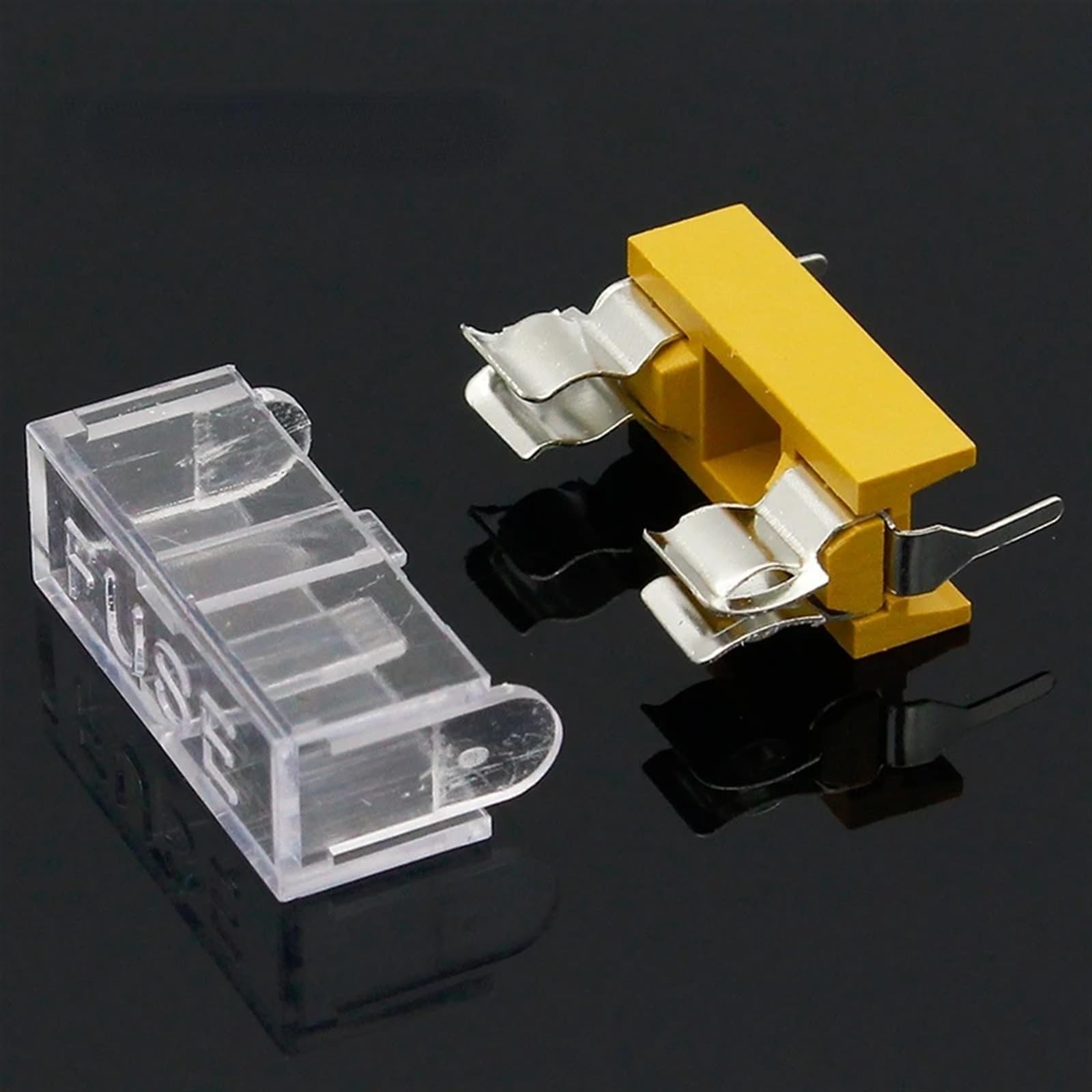 5x Panel Mount PCB Fuse Holder With Cover - 5x20mm, Open Box, FC1w Style