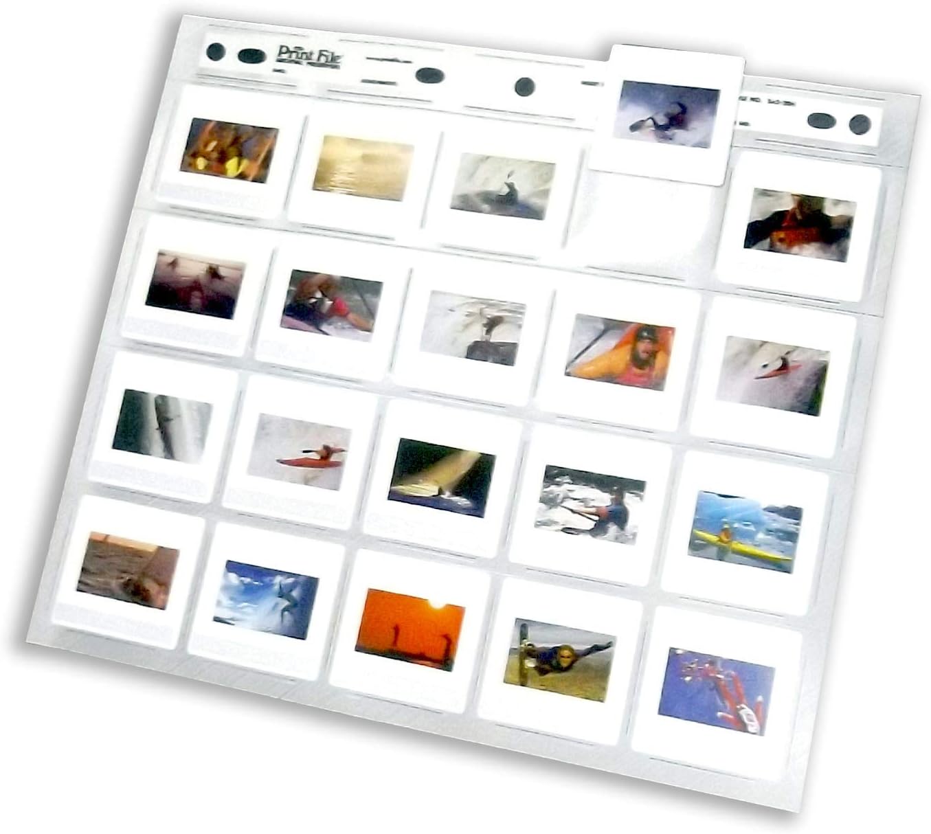 Print File 2x2-20H Archival Storage 35mm Horizontal Pack of 100