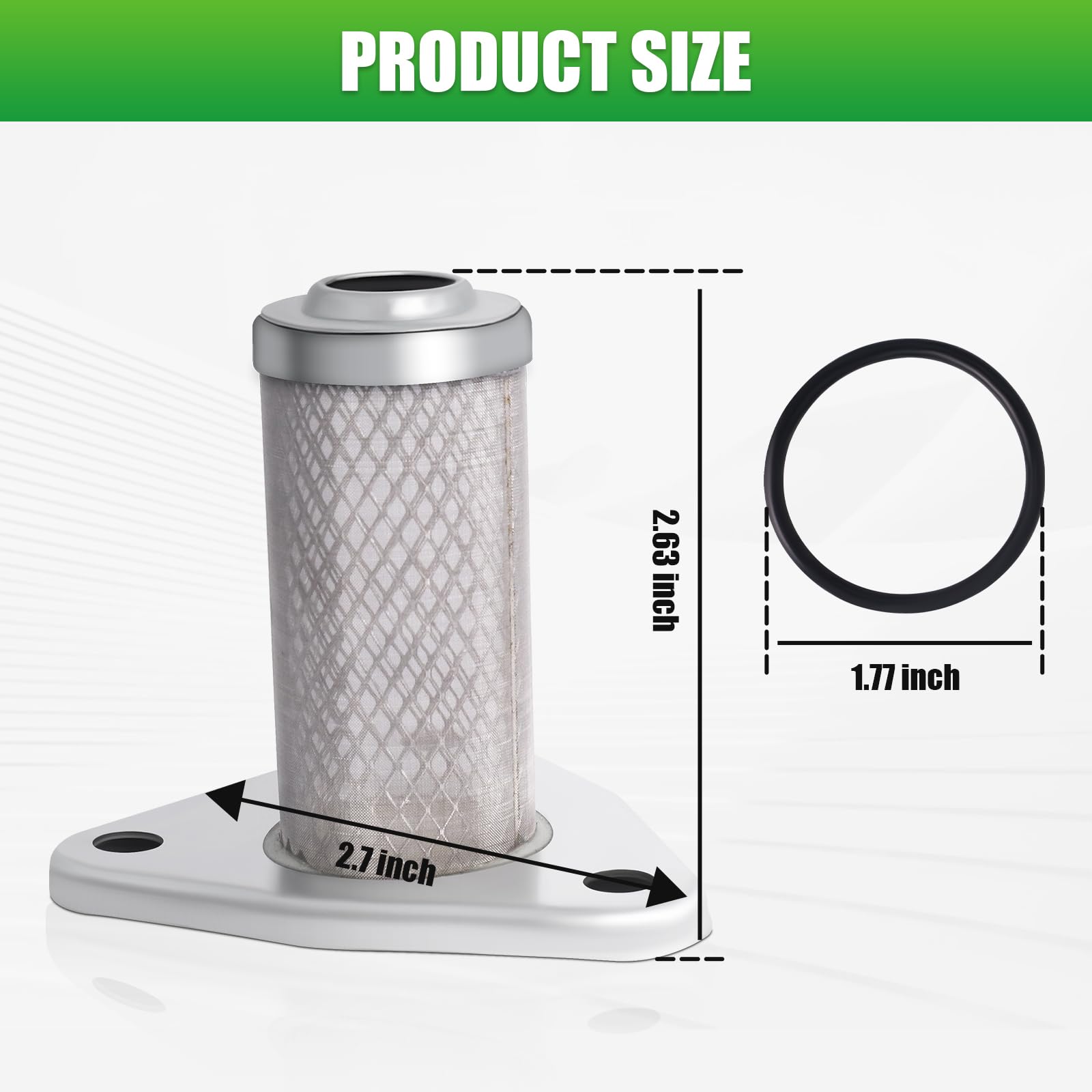 Podoy Golf Cart Oil Filter Compatible with EZGO TXT Medalist 4 Cycle 295/350CC Rep 26591G01 with O Ring