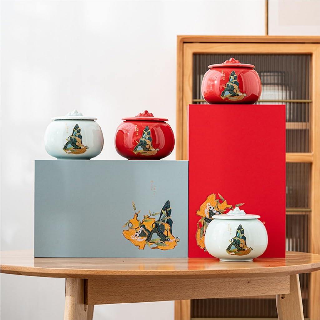 Organizer na torebki herbaty, pojemnik do przechowywania herbaty, ceramiczne puszki do przechowywania herbaty w hurcie, kuchnia domowa, orzechy, ziarna kawy, zamknięte puszki, chiński zestaw do herb