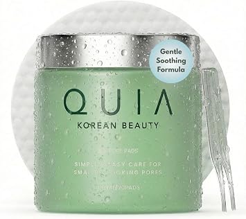 QUIA Korean Anti Aging Toner Pads- Gentle Exfoliating Soothing Formula