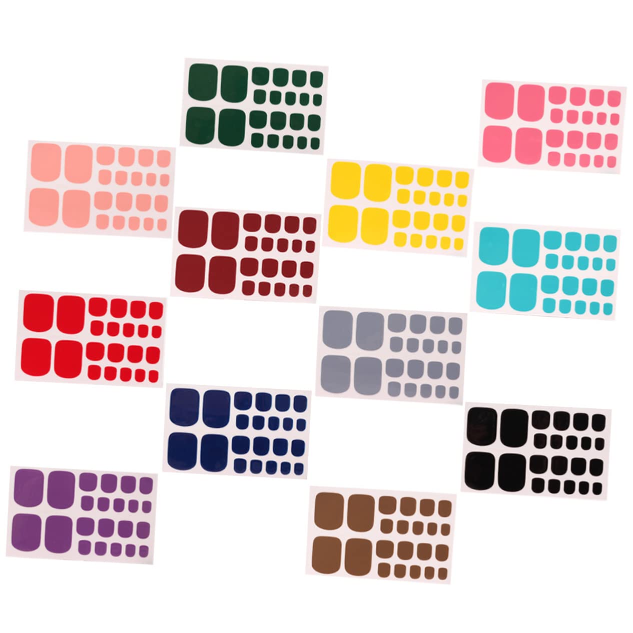 Mikinona 5 Set Di Adesivi Per Unghie Adesivi Per Unghie Dei Piedi Decorazioni Per Unghie Dei Piedi Per Manicure Da Donna 12 Fogli * 5
