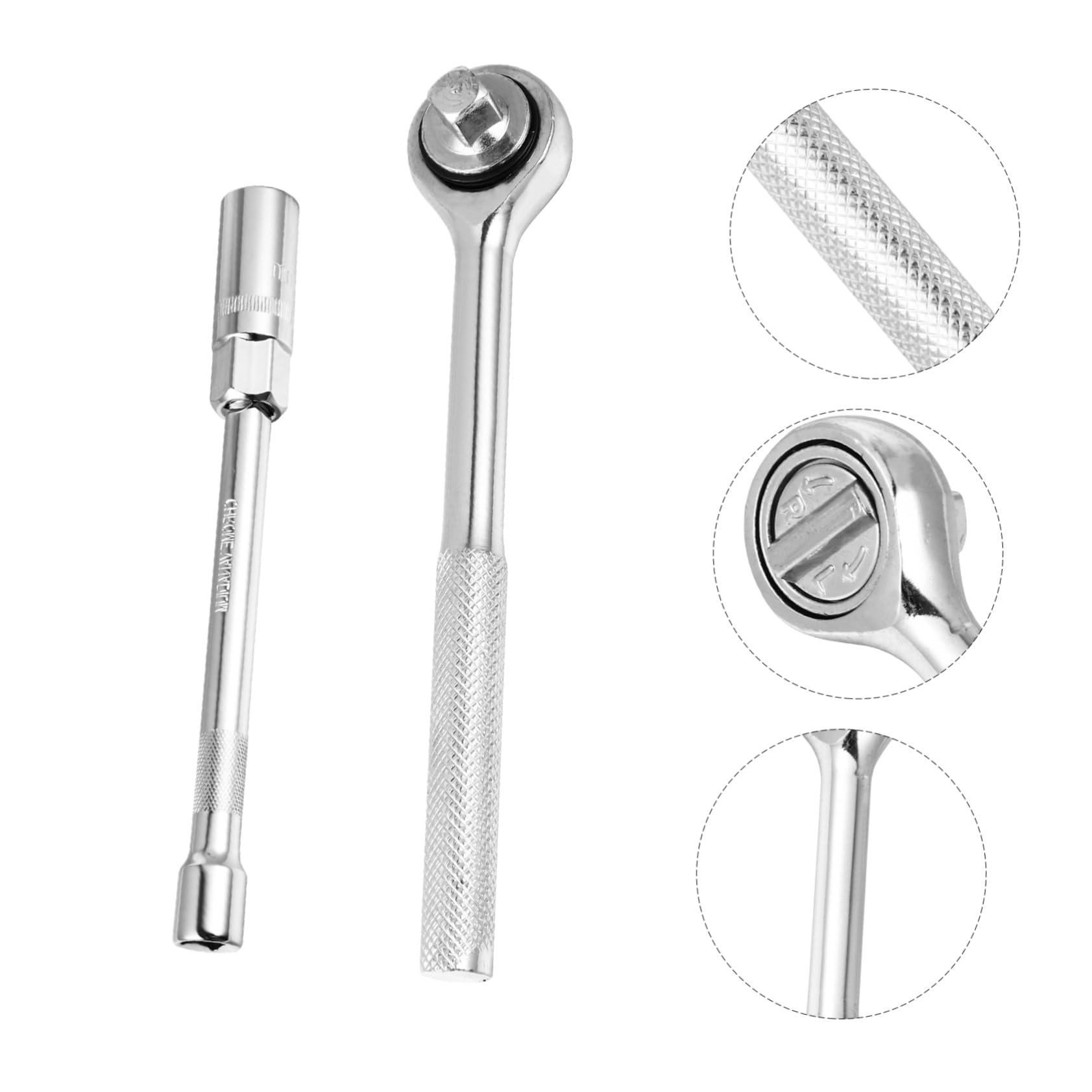 Llave de Bujías de 21mm, Acero al Carbono Alto, Juego de 3 Piezas | Acabado Cromado Plata, Uso Sencillo, para Coche y Enchufe, Herramienta de Tubo para Extracción E Instalación
