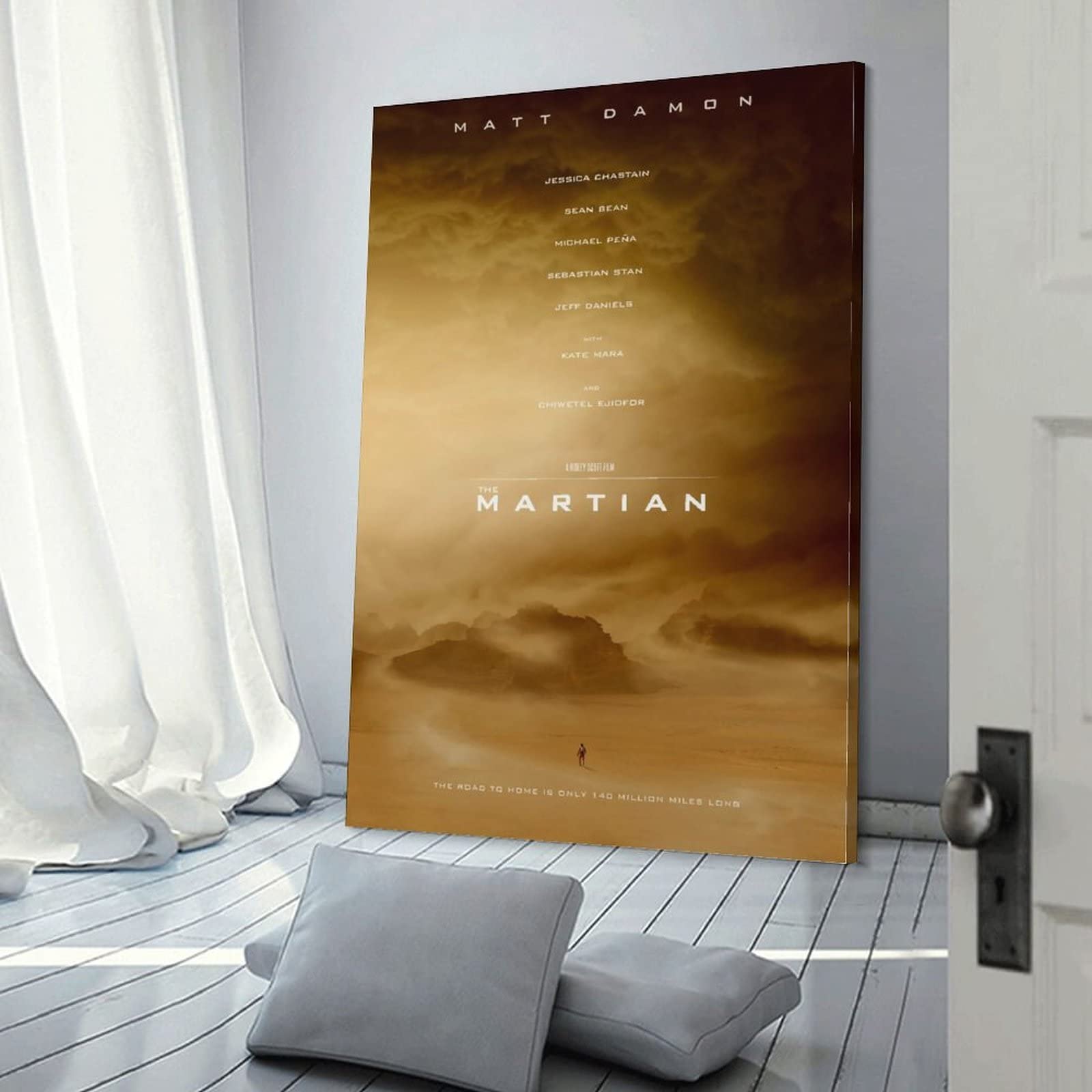 Póster de película de ciencia ficción de The Martian y arte de pared para decoración moderna de dormitorio familiar, 20 x 30 pulgadas (50 x 75 cm)