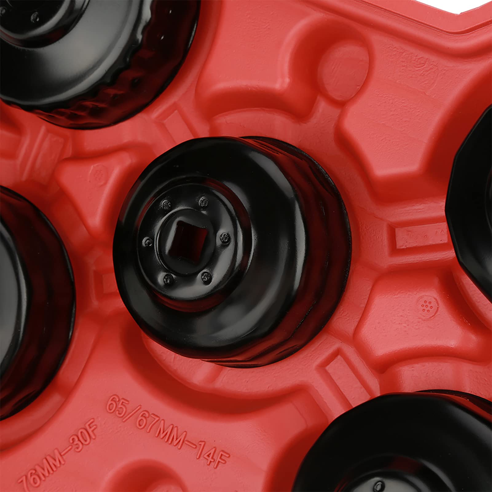 YWBL-WH Set di Chiavi per Filtro Olio 11 Pezzi Kit di Strumenti Universali in Acciaio Al Carbonio con Adattatore da 10 Dimensioni per Olio Moto Camion Auto da 3/8 e 1/2