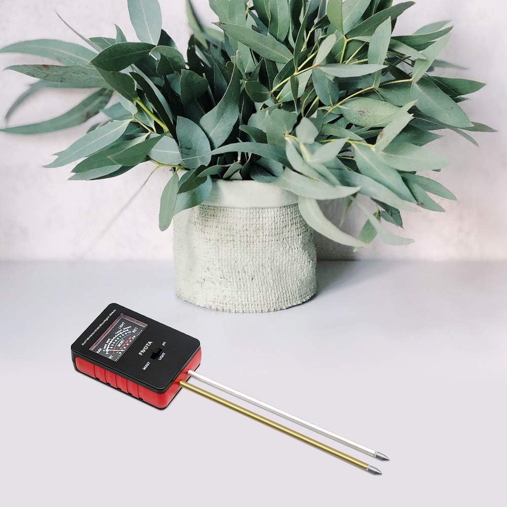 Fivota Soil pH Meter, FV03 Upgraded Large Screen Soil Moisture/Sunlight/pH Tester Backyard Soil Test kit, Reliable Gardening Soil Tool for Garden, Farm, Lawn Indoor & Outdoor Use : Patio, Lawn & Garden