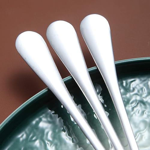 Miniatura 5 de Berglander Cucharas de sopa pulidas de acero inoxidable de 7.5 pulgadas, juego de cubiertos de 12 piezas, fácil de limpiar, apto para lavavajillas