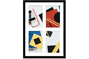 ZOICOS Picture Frame Collage 4x6 Black 1 Pack – 10 x 14...
