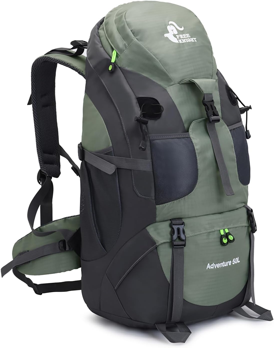 50L Water Resistant Hiking Backpack, Lightweight Outdoor Sport Daypack Travel Bag for Camping Climbing Touring