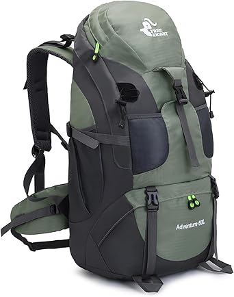 Bseash 50L vattentålig vandringsryggsäck, lätt utomhussport dagväska resväska för camping klättring turnering