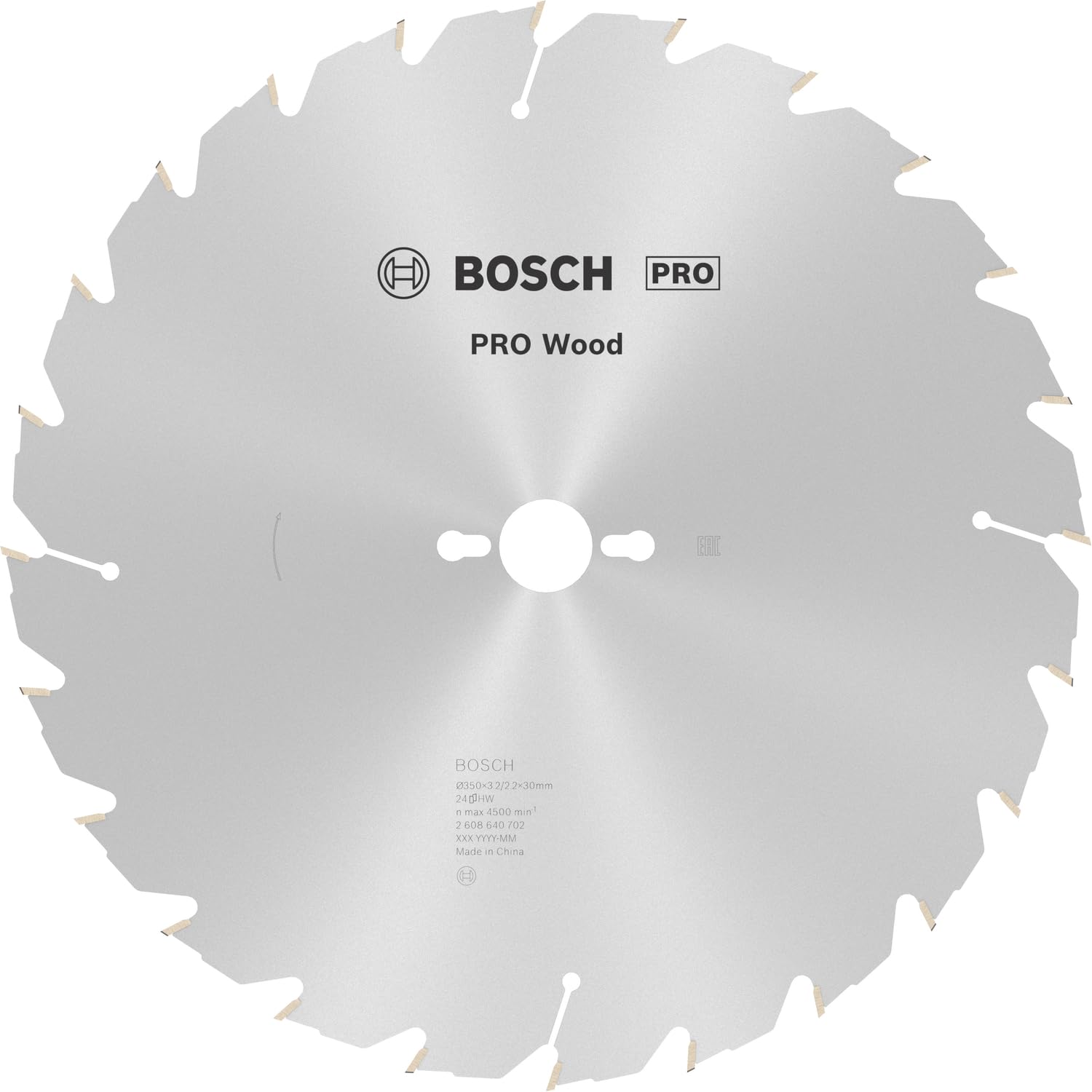 Bosch Bosch 1x PRO Wood Longlife Circular Saw Blade for Corded Table Saws (for Softwood, Hardwood, Ø mm, Professional Accessory Table