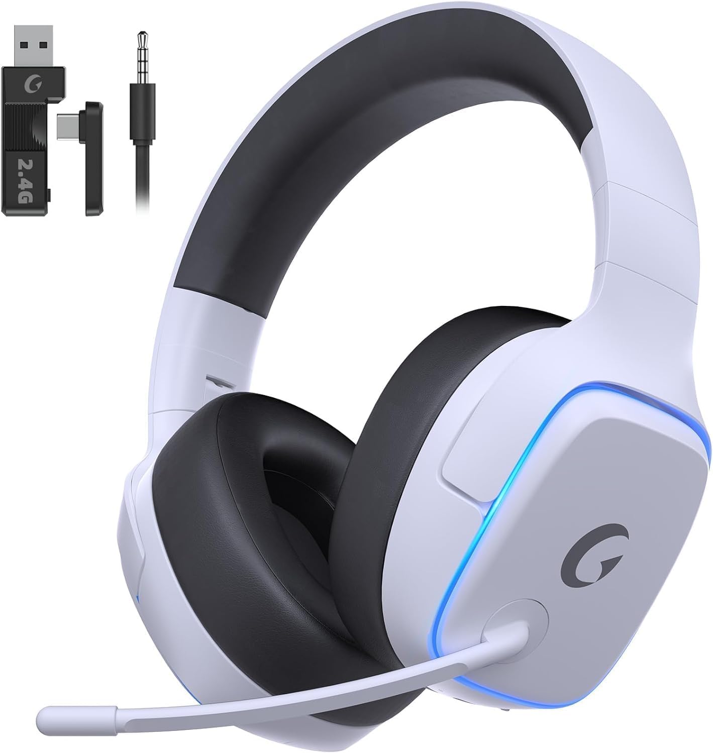 auricolari gaming senza fili per ps5 pc bluetooth 5.3 7.1 surround