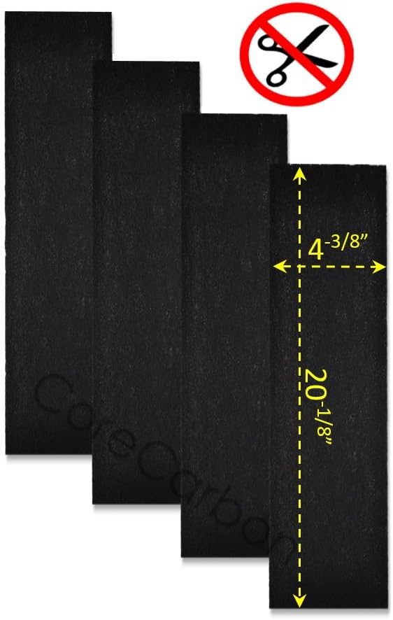 4-Pack Carbon Pre-Filter Designed to Fit Honeywell HEPAClean Air Purifier Models HHT-080, HHT-081, HHT-085-HD, HHT-090, HHT-100, HHT-145, HHT-149, HHT-149-HD, HHT-155 - Image 2