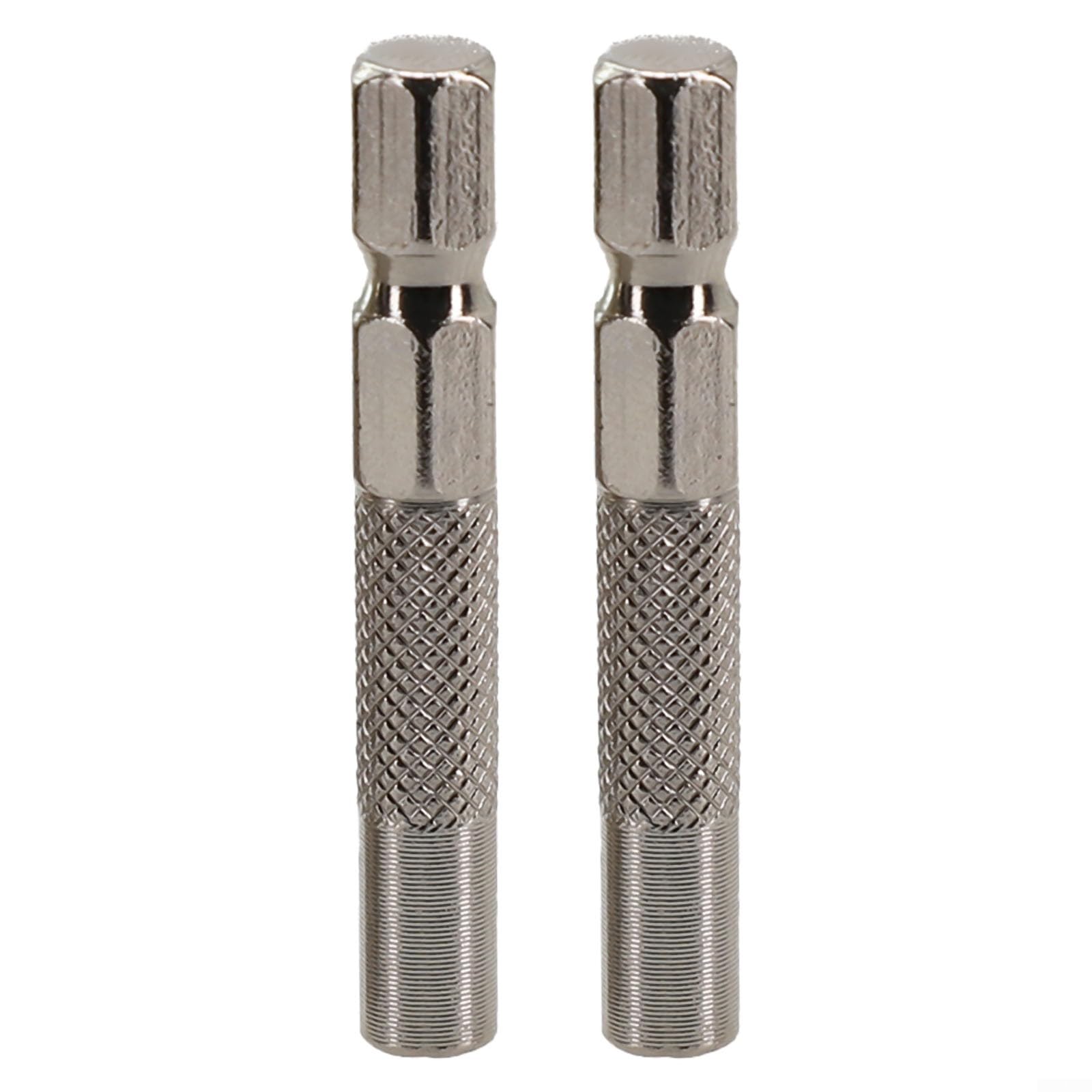 Hex Shank 6.35mm (1/4") to 4mm Insert Bit Adapter for Electric Screwdrivers — Chrome-Vanadium Steel Socket Holder, 45mm Length, 2-Pack