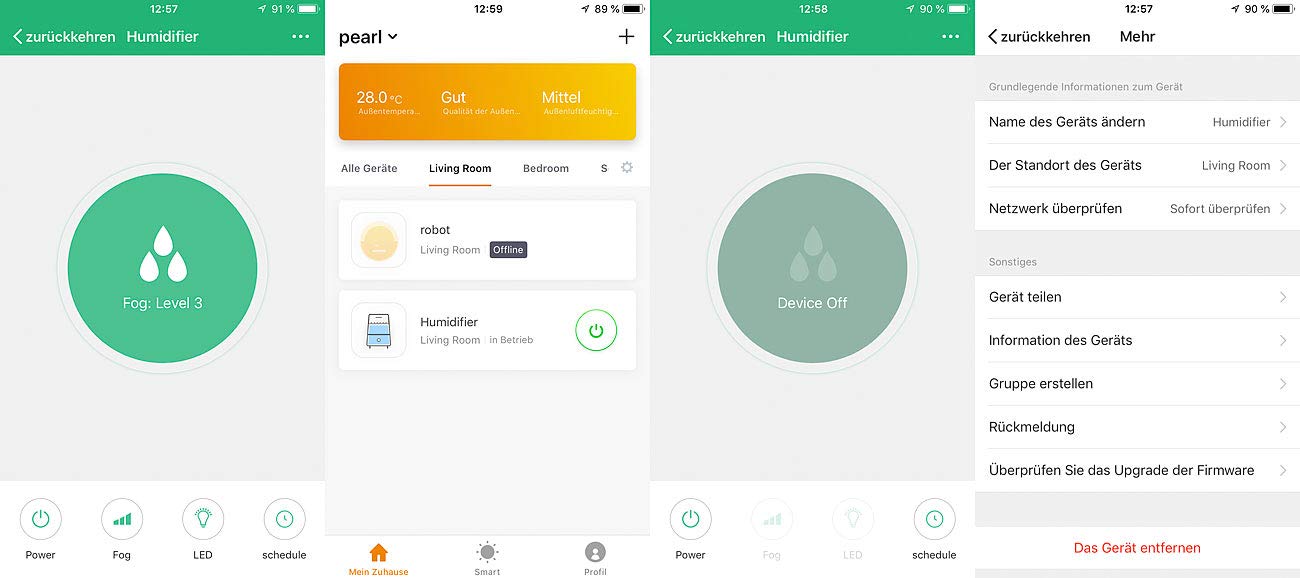 newgen medicals Humidificateur d'air à ultrasons compatible commandes vocales LBF-3...
