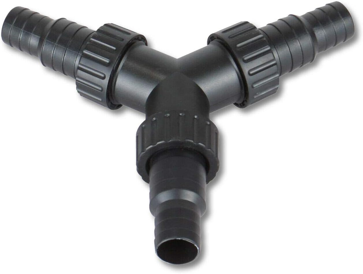 PondH2o 3 Way Y Pond Hose Connector 1'' 1 1/2'' Hose