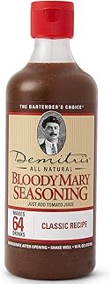 Demitri's Bloody Mary Seasoning Classic Recipe - Bloody Mary Mix - Concentrated Drink Mixer - Bold Rich Flavor - Perfect for Home Brunch Parties & Cocktails - 16oz Bottle (Pack of 1)