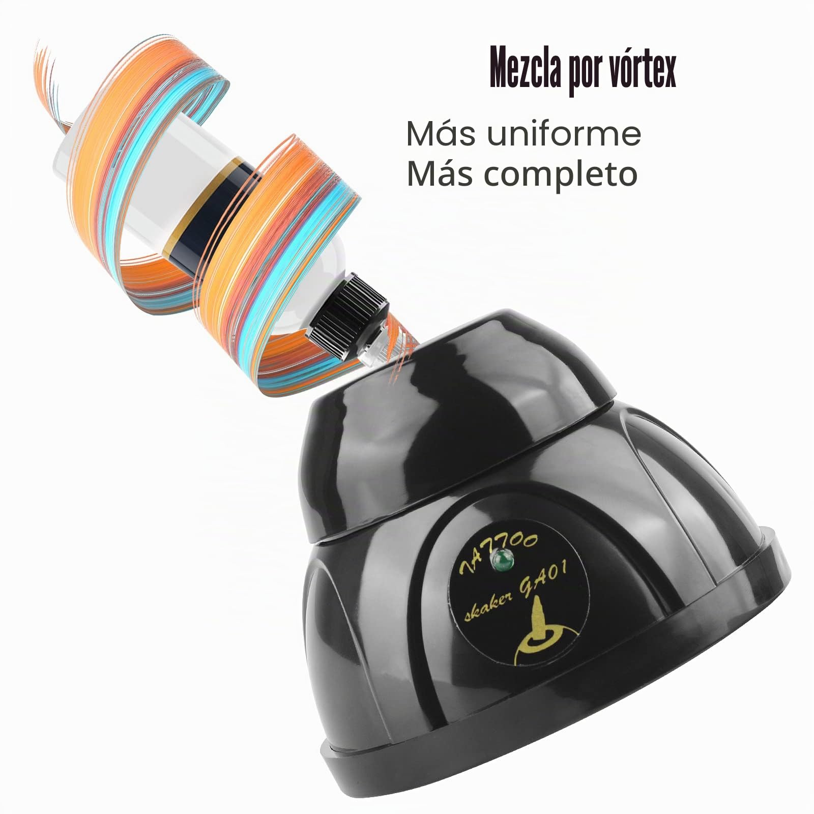 Agitador Vortex, agitador de pintura para estudios de uñas, pintores y aficionados, potente mini agitador con 5200 RPM, mezclador de vórtice mini multiusos, mezclador eléctrico de pigmento e tinta