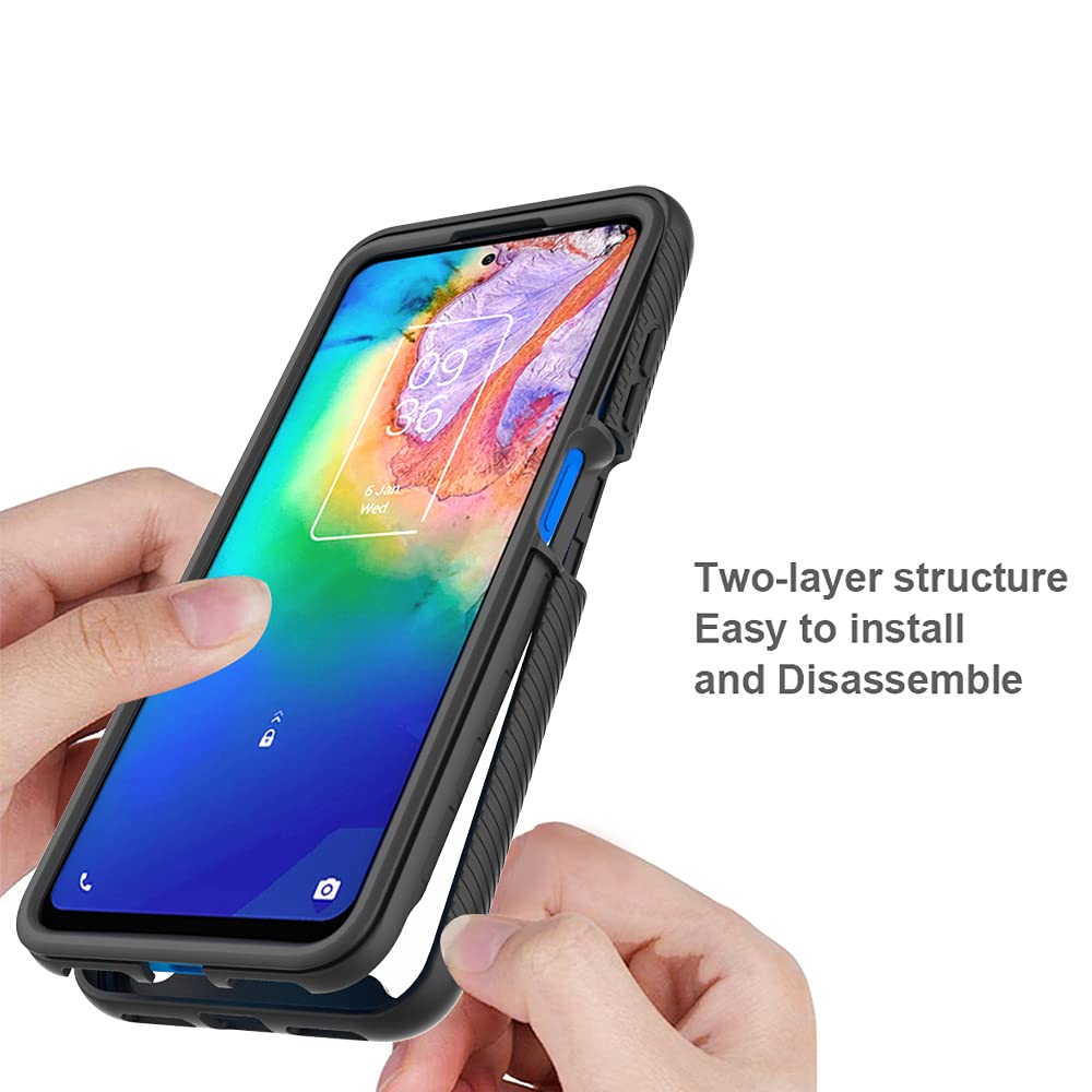 Cover In Gel TPU Morbida Per TCL 20 5G / 20S / 20L / 20L+: Custodia Sottile Antiscivolo, Colore Nero